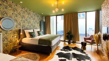 Apartamento luxo | 1 quarto, roupas de cama premium, individualmente decorados