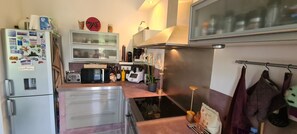 Mikrobølgeovn, ovn, kokeplater og oppvaskmaskin