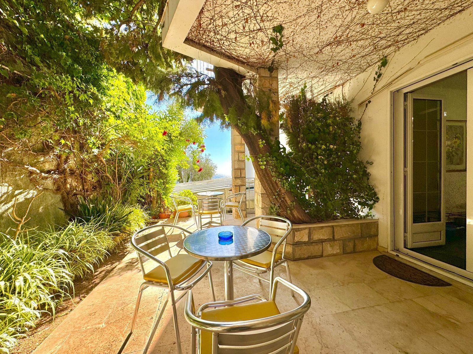 Classic-Studio, eingeschränkter Meerblick | Terrasse/Patio