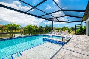 A heated pool