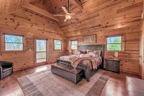 3 bedrooms, iron/ironing board, free WiFi, bed sheets - Cabin Unwined | (Morganton)