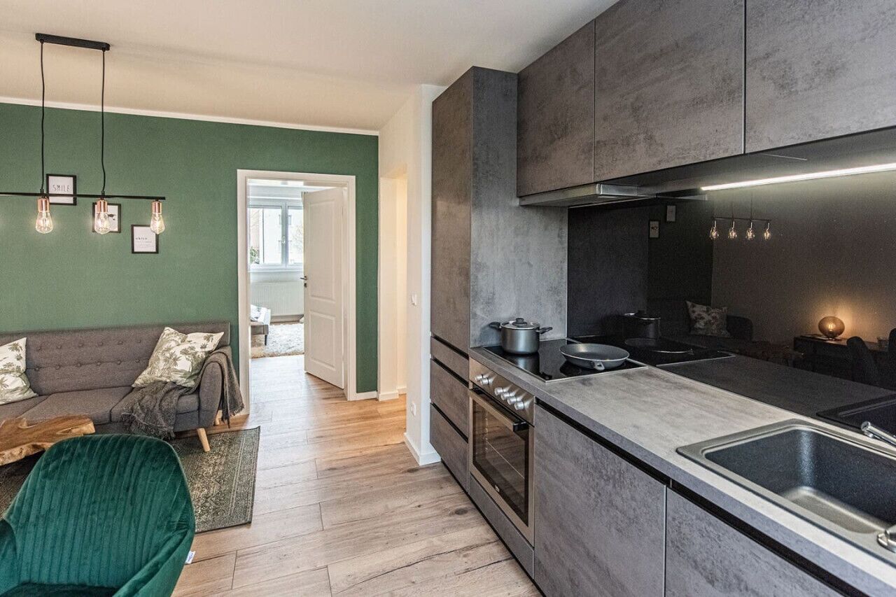 Kühlschrank, Ofen, Herdplatte, Geschirrspüler