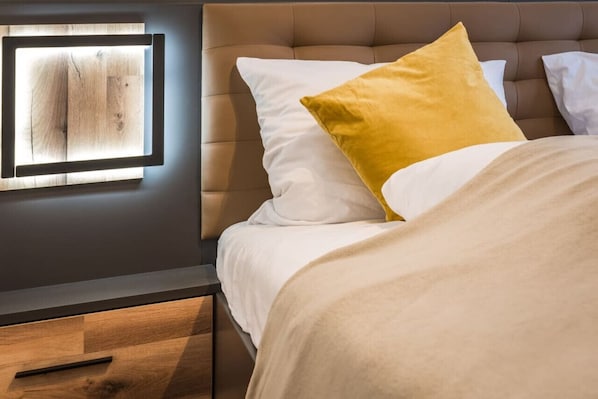 2 chambres, bureau, lit de bébé portatif, Wi-Fi