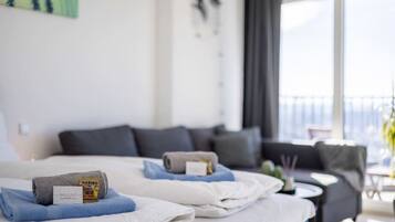 1 habitación, escritorio, tabla de planchar con plancha y wifi