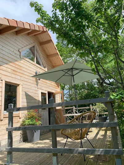 Chalet à la Campagne 40m² - Vue Imprenable sur les Pyrénées - Calme Absolu