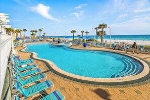 A heated pool - Tropical Escape with Stunning Gulf Views! (Panama City Beach)