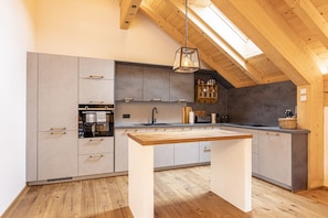 Fridge, oven, stovetop, dishwasher