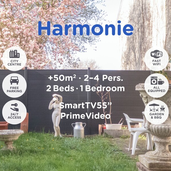 Property grounds - Harmonie - Cosy Comfy 2Beds +50m² Central FastWiFi SmartTV55" PrimeVideo BBQ (Verdun)