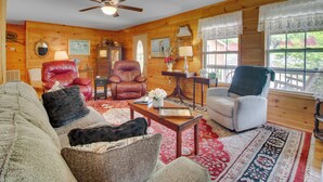 House (2 Bedrooms) | Interior - Cozy Cabin w/ Grill & Fire Pit By Dale Hollow Lake (Byrdstown)