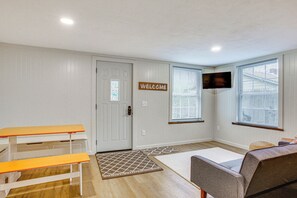 House (1 Bedroom) | Interior - Updated Wellston Cabin, Walk to Lake Beach + Dock! (Wellston)