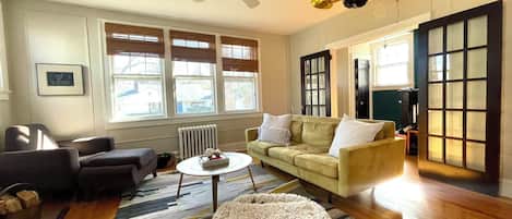 Smart TV, fireplace, printers
