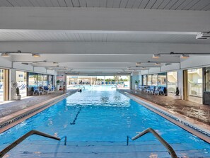 Indoor pool, a heated pool