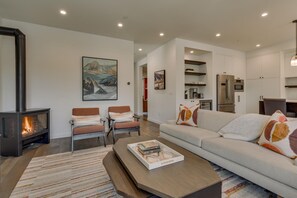 Chimenea y tenis de mesa 