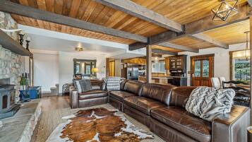 Télévision, cheminée