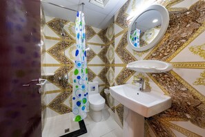 Family Room | Bathroom | Slippers - Tanha Hotel (Dubai)