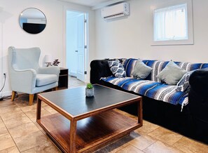 Smart TV, fireplace, video games, stereo