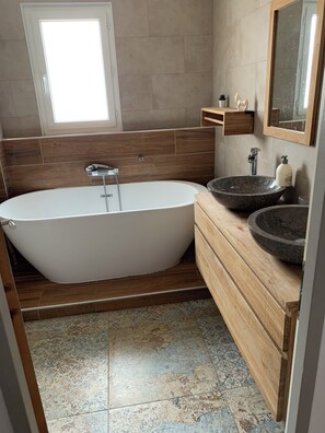 Towels, soap, toilet paper