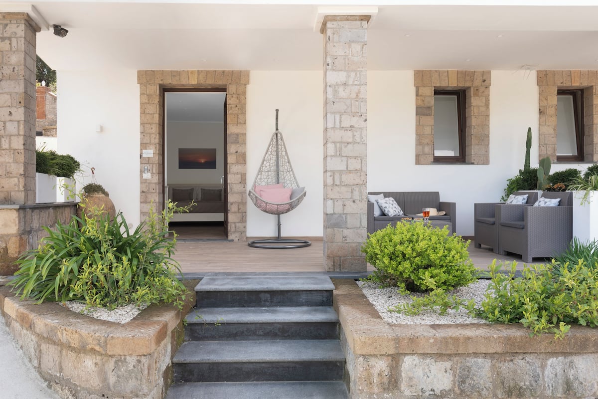 Habitación de diseñador | Terraza o patio