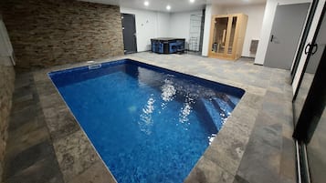 Indoor pool, a heated pool