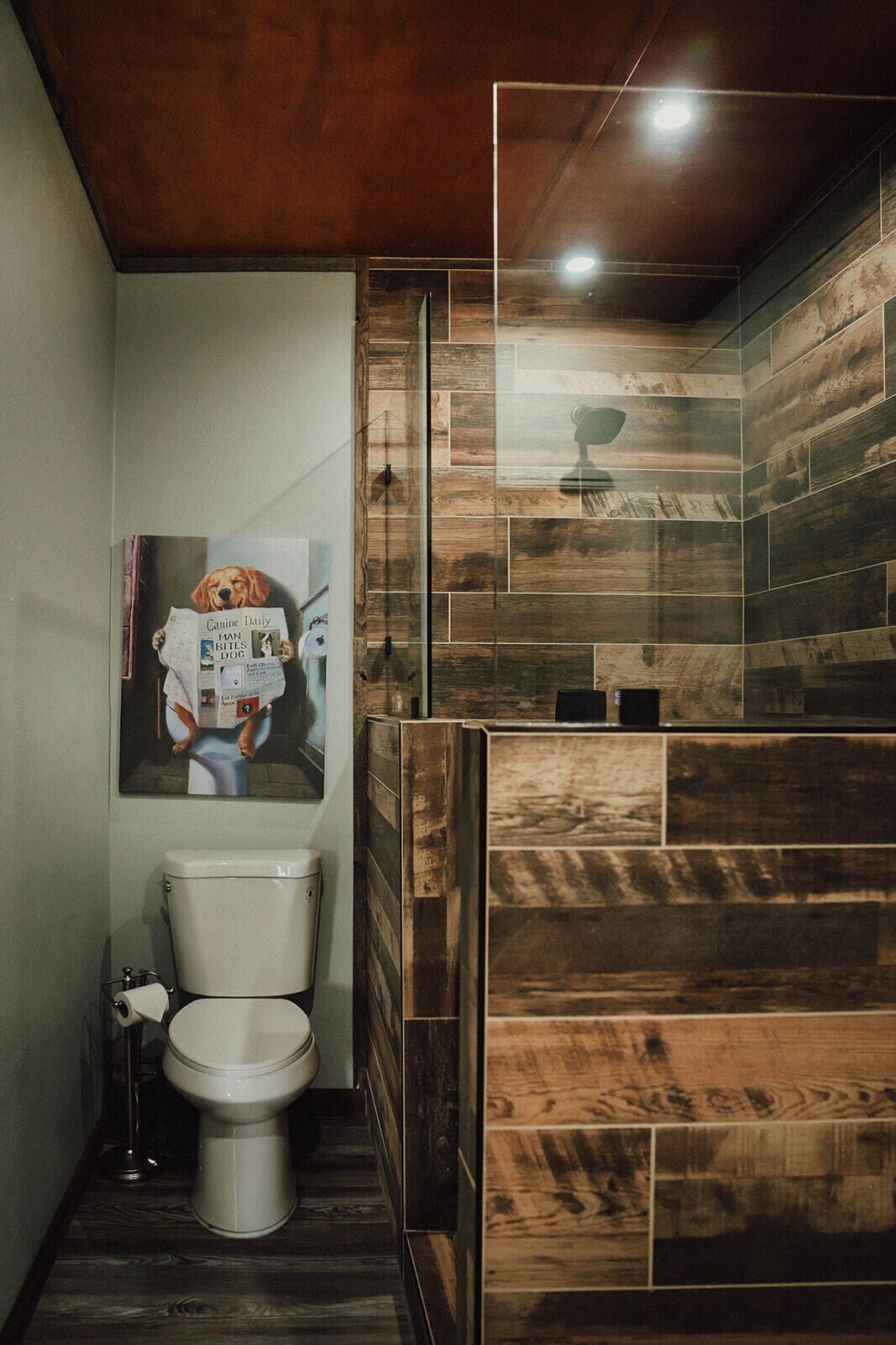 Een haardroger, handdoeken, zeep, toiletpapier