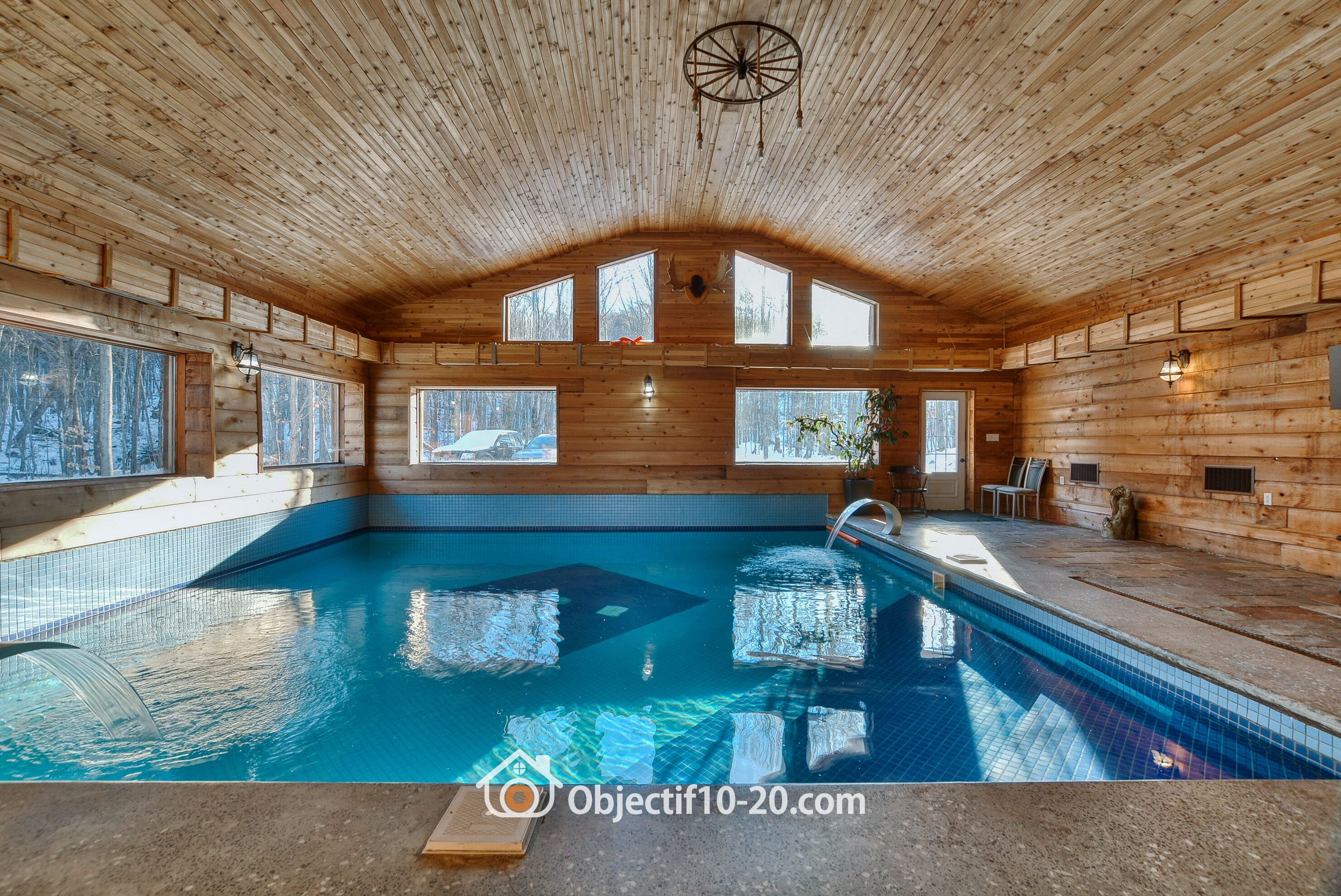 Indoor pool, a heated pool