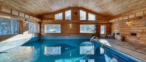 Indoor pool, a heated pool
