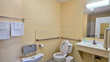 Toallas, jabón, shampoo, papel de baño