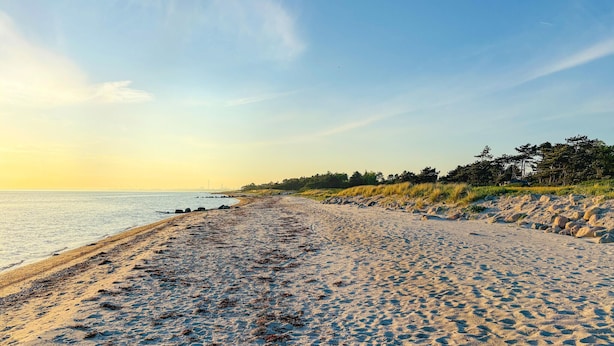 Vlak bij het strand