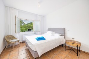 4 slaapkamers, een strijkplank/strijkijzer, gratis wifi, beddengoed