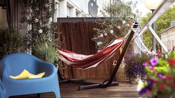 Einzelzimmer, 1 Einzelbett, Nichtraucher, Stadtblick | Terrasse/Patio