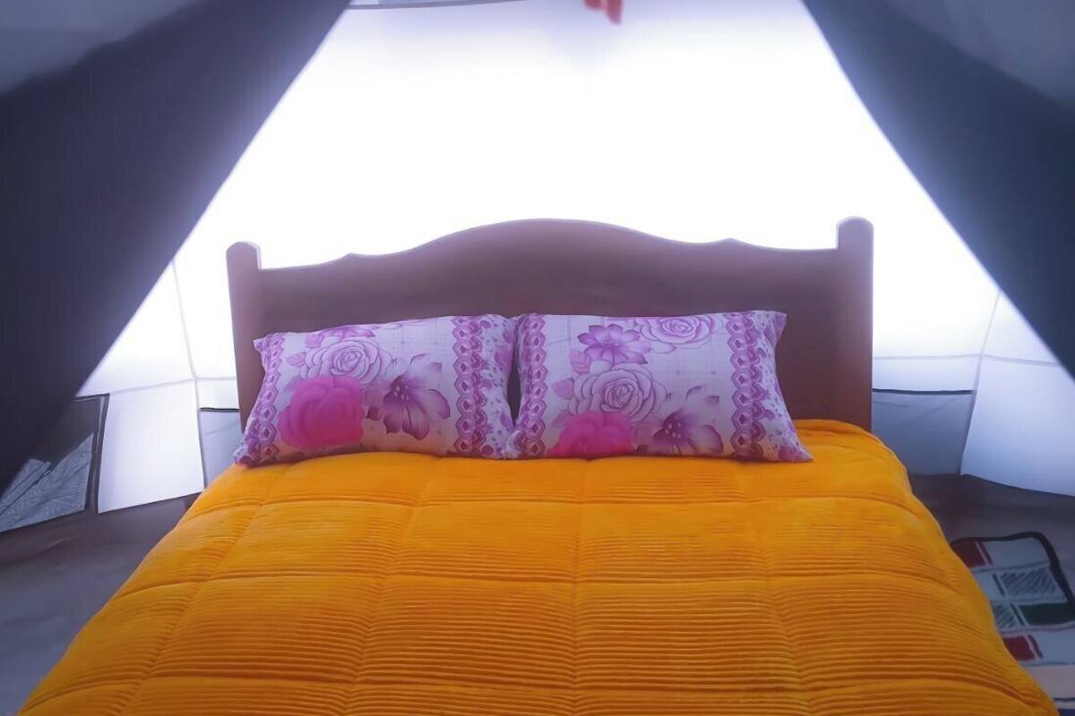 Classic Tent, Mountain View | Premium bedding, memory-foam beds, soundproofing, free WiFi