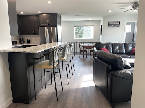 Relax on the deck and enjoy the beautiful lake views, in the North Okanagan 