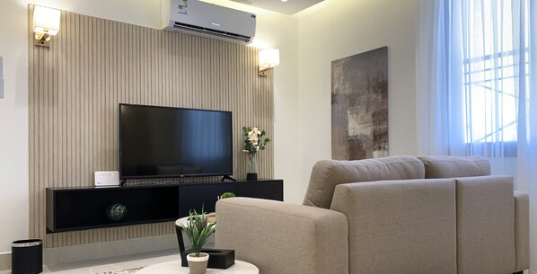 Lägenhet Design - 2 sovrum | Vardagsrum | Platt-tv