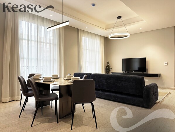 Design Apartment, 3 Bedrooms | Living area | Flat-screen TV - Yasmin S-11 Royal Touch Balcony GZ81 (Riyadh)
