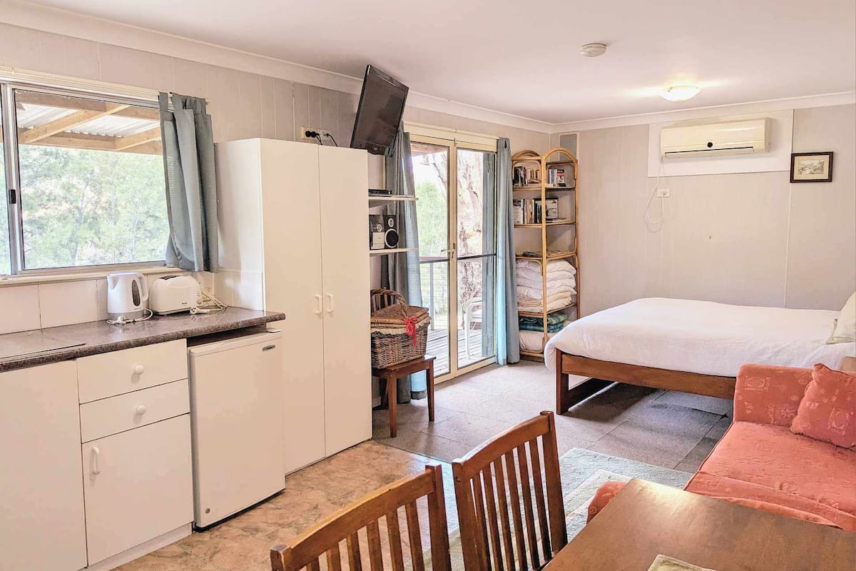 River Cabin | 1 bedroom, premium bedding, down comforters, laptop workspace