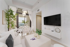 Appartement Deluxe, 2 chambres | Téléviseur