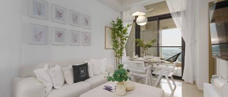 Deluxe-lejlighed - 2 soveværelser | Stue