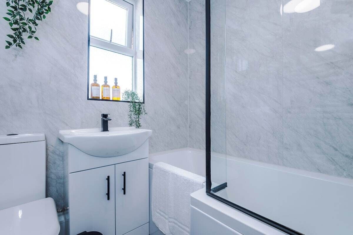 Shower, hair dryer