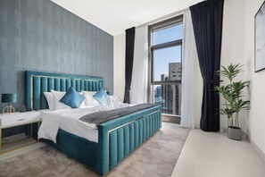 2 bedrooms, in-room safe, iron/ironing board, WiFi