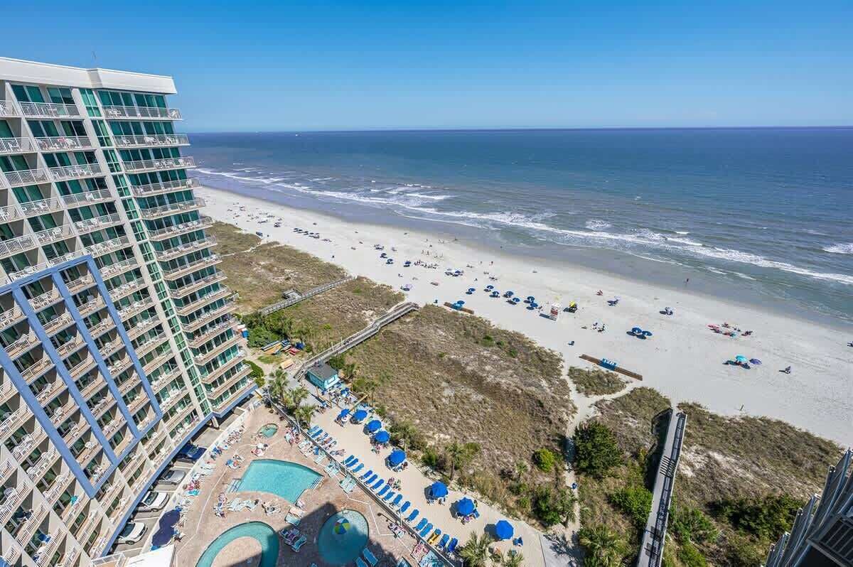 Accommodatie ligt op het strand