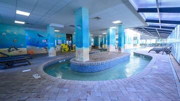 Indoor pool, a heated pool