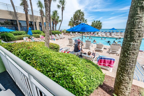 Indoor pool, a heated pool - Direct Oceanfront at Coral Beach,View,Heated Pools (Myrtle Beach)