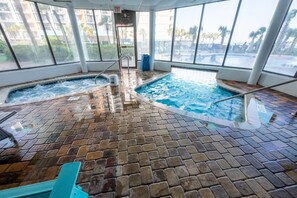 Indoor pool, a heated pool - High Floor, Pools, Ocean Views New Palace Resort! (Myrtle Beach)