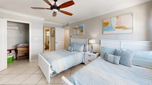 2 slaapkamers, een strijkplank/strijkijzer, gratis wifi, beddengoed