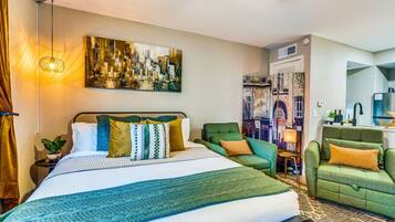 In-room safe, desk, iron/ironing board, travel crib