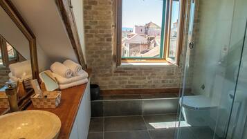 Secadora de cabello, toallas, jabón, shampoo