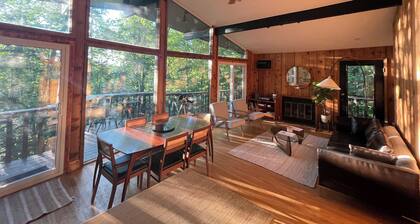 Hemlock House! MCM Cabin with Hiking Trails & Fire Pit