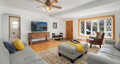 Family Friendly, Central Location with Covered Patio, AC, Fenced Yard