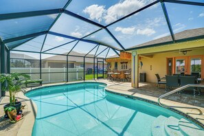 Una piscina riscaldata