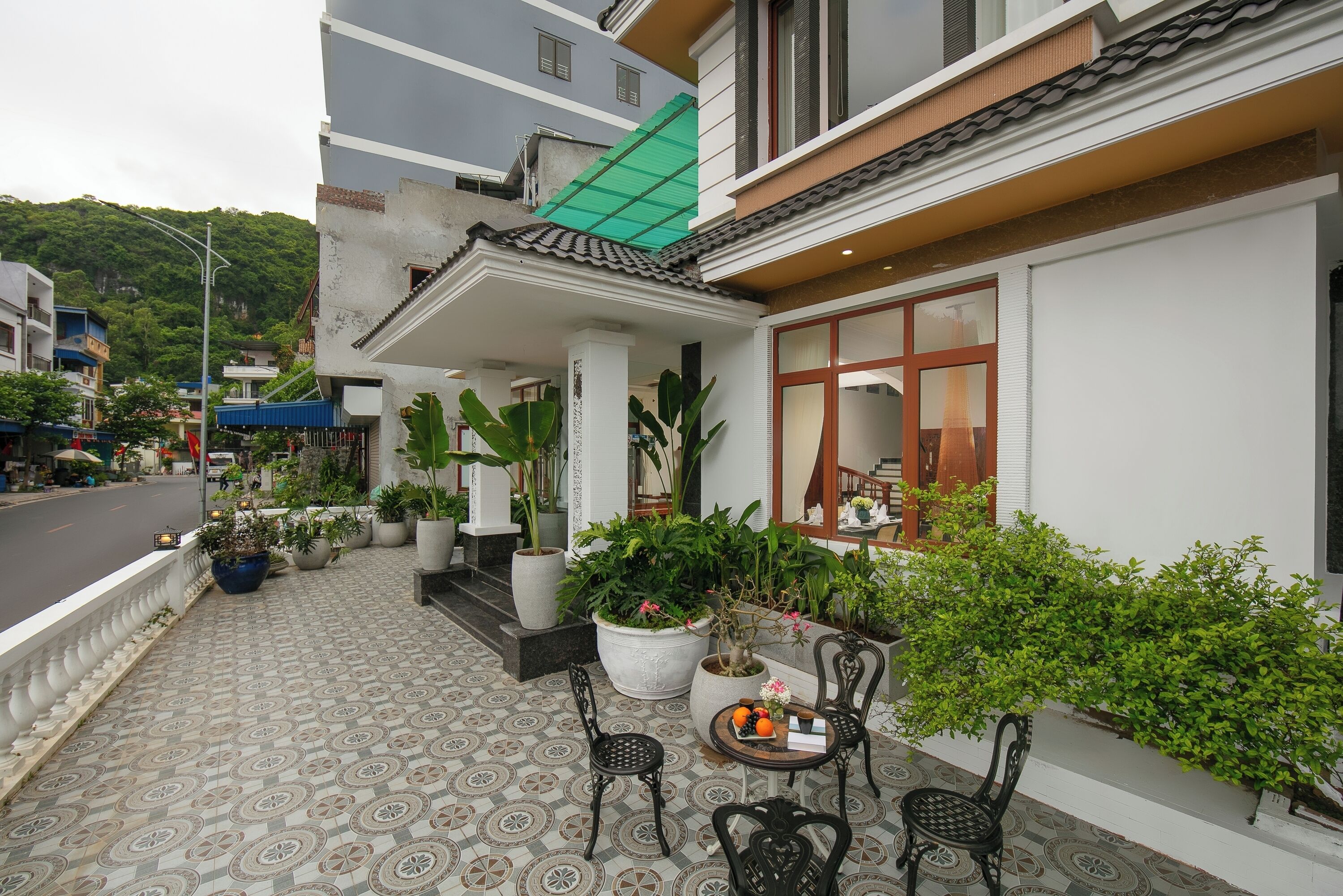 Overnatningsstedets facade